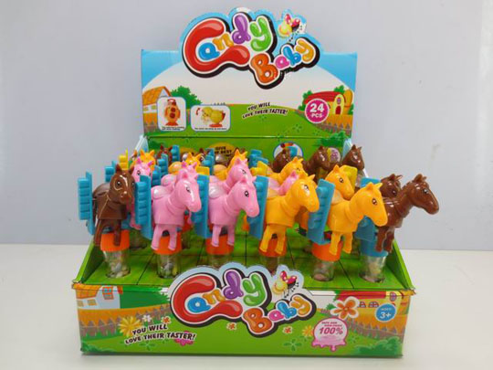 Pull line flashing plane toy candy