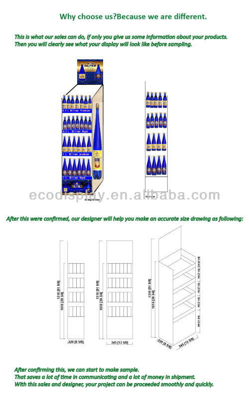 Chewing Gum Floor Innovative Cardboard Retail Display Stands