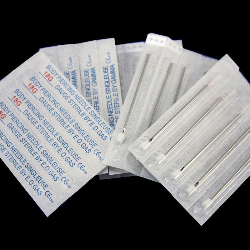 14g piercing needle. Body piercing supplies STERILE body piercing needles 14G