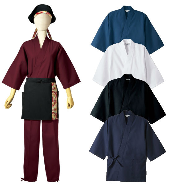 日本の伝統的な作務衣フードスタンドのためのお祭りの衣装問屋・仕入れ・卸・卸売り