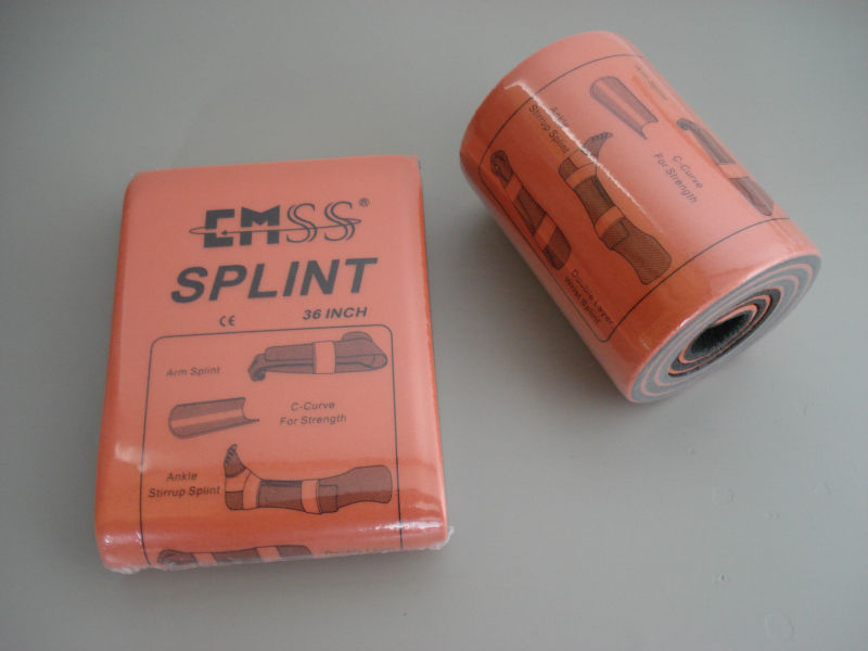 aluminium foam covered splint