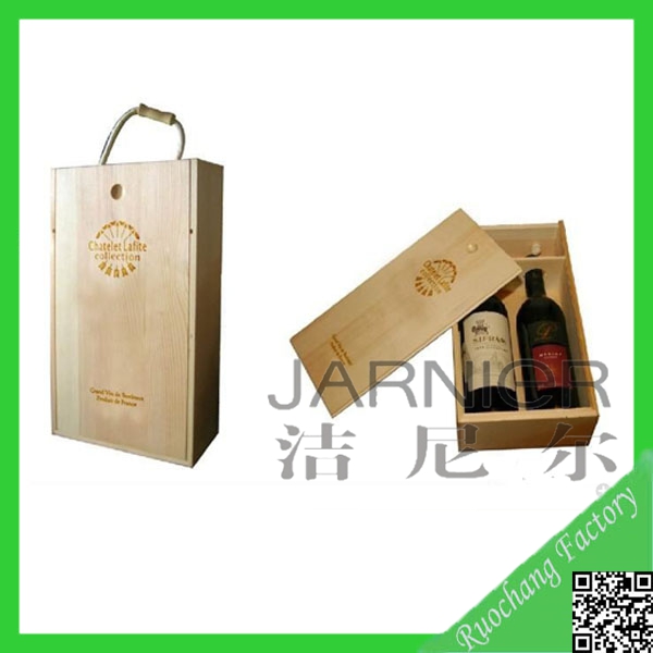 High quality antique wooden wine or champagne box,decorative wine boxes,empty wine box