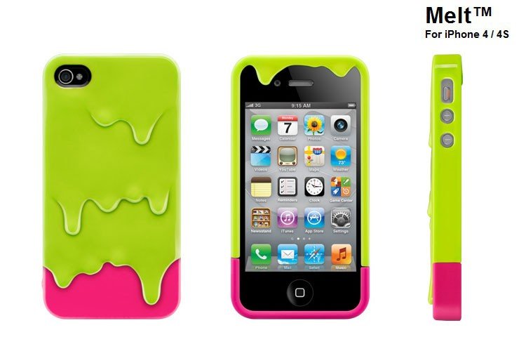 Wholesale colorful Switch Easy Ice cream melt hard case for iphone 4G 4S with retail package,Free shipping 10pcs/lot