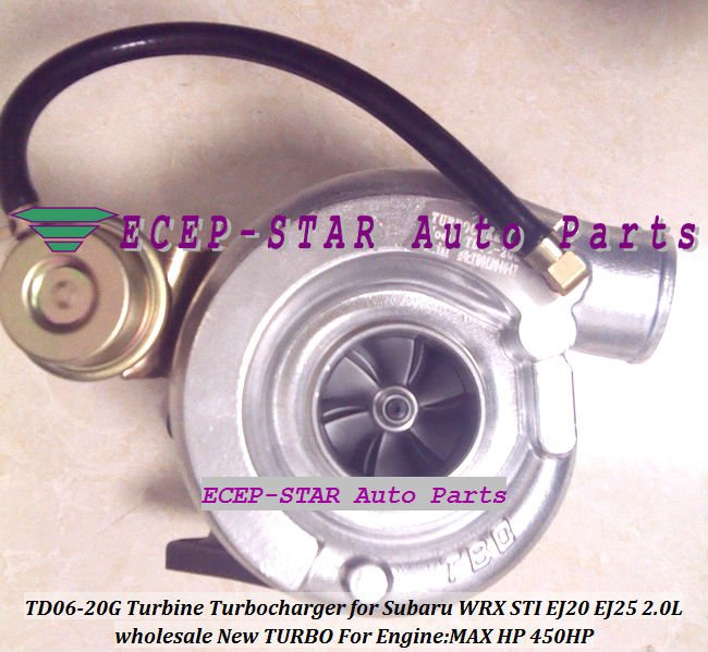 TD06-20G Turbine Turbocharger Subaru WRX STI EJ20 EJ25 2.0L MAX HP 450HP (2)