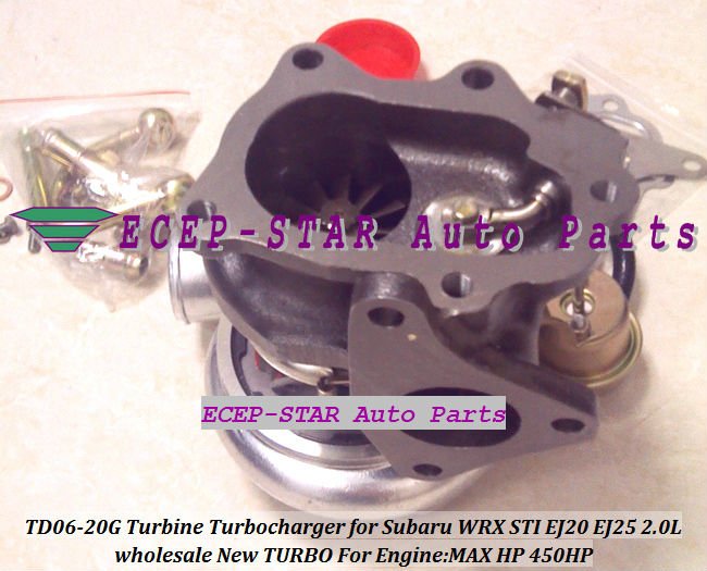 TD06-20G Turbine Turbocharger Subaru WRX STI EJ20 EJ25 2.0L MAX HP 450HP (4)