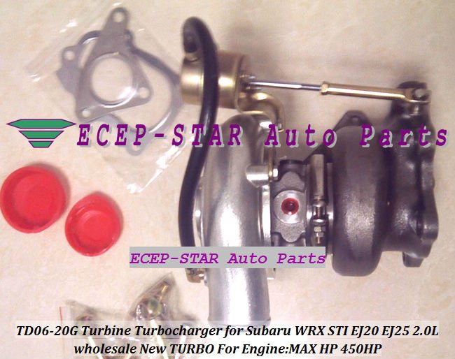 TD06-20G Turbine Turbocharger Subaru WRX STI EJ20 EJ25 2.0L MAX HP 450HP (5)