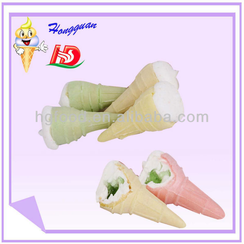 Ice cream marshmallow with shape