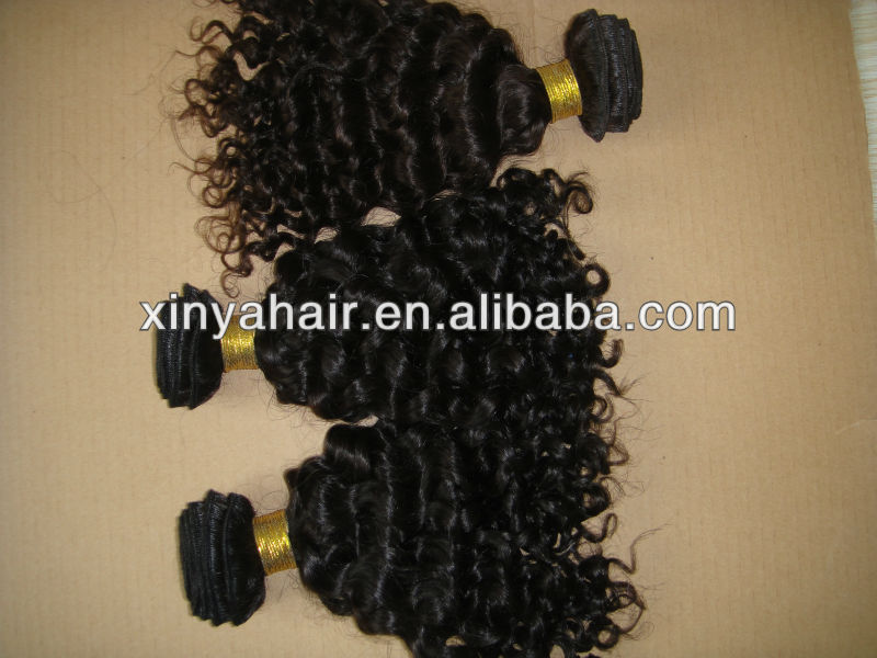 Most popular red wine curly hair 100% virgin indian hair extensions