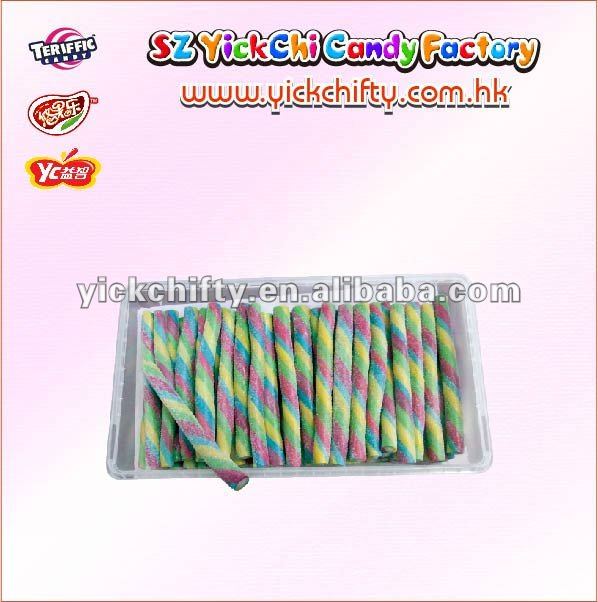 Yickchi soft easting liquorice/licorice candy sour belts Blue Rapberry flavour candy.(TF-8006).