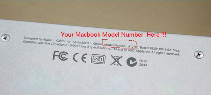 macbook modle number