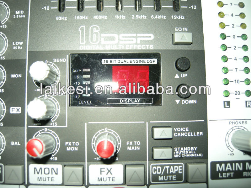 小さなオーディオミキサーシリーズprofessioem12/16dsp/usb/espエコー問屋・仕入れ・卸・卸売り