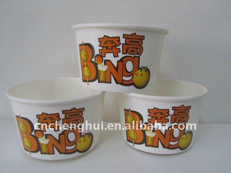 12oz PE coated Custom Frozen Yogurt Cup