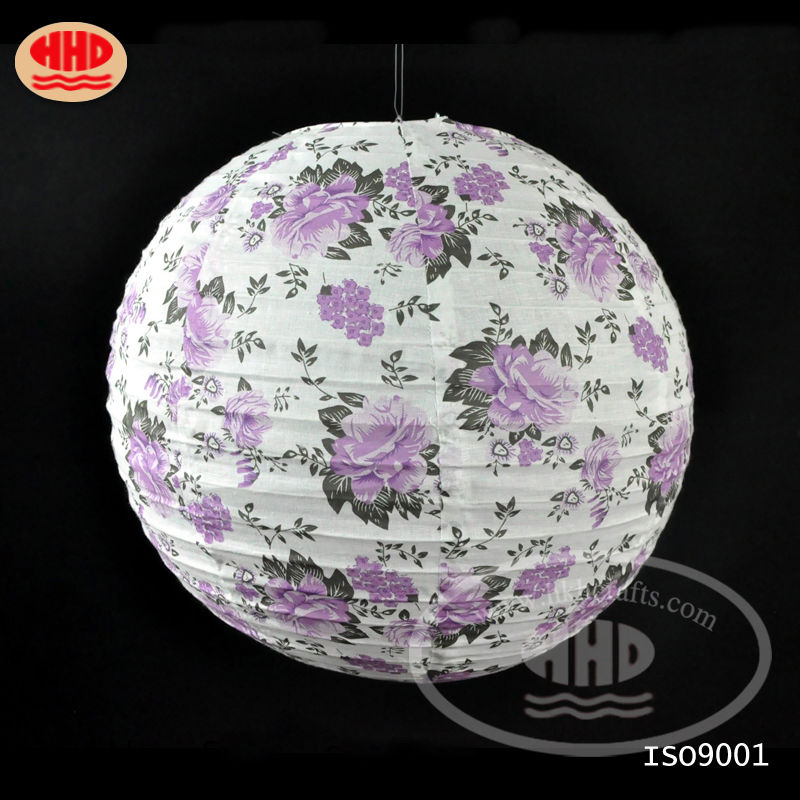 2014 new product ceiling hanging paper lamp shade for home decoration