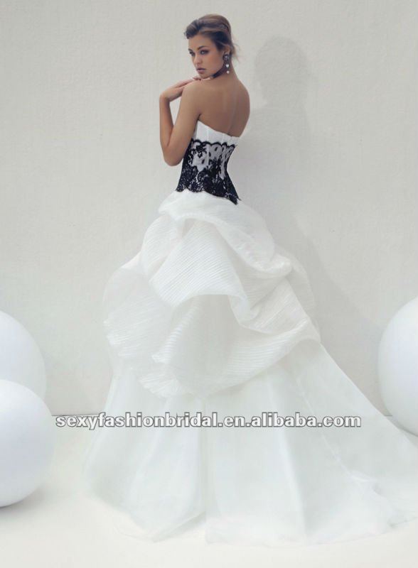 white black lace wedding dress 1 jpg 