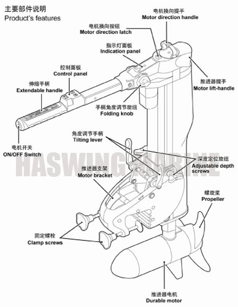 *COMAX 55lbs 12V電気釣るモーター船外エンジンのボートモーター仕入れ・メーカー・工場