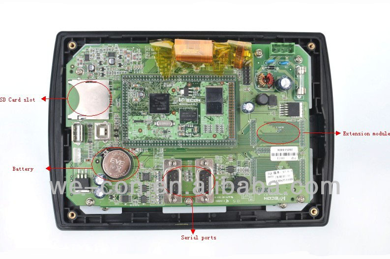 経済wecon7インチhmi/modbusrtuhmiタッチ画面、 ascii、 tcp/ipサポート問屋・仕入れ・卸・卸売り
