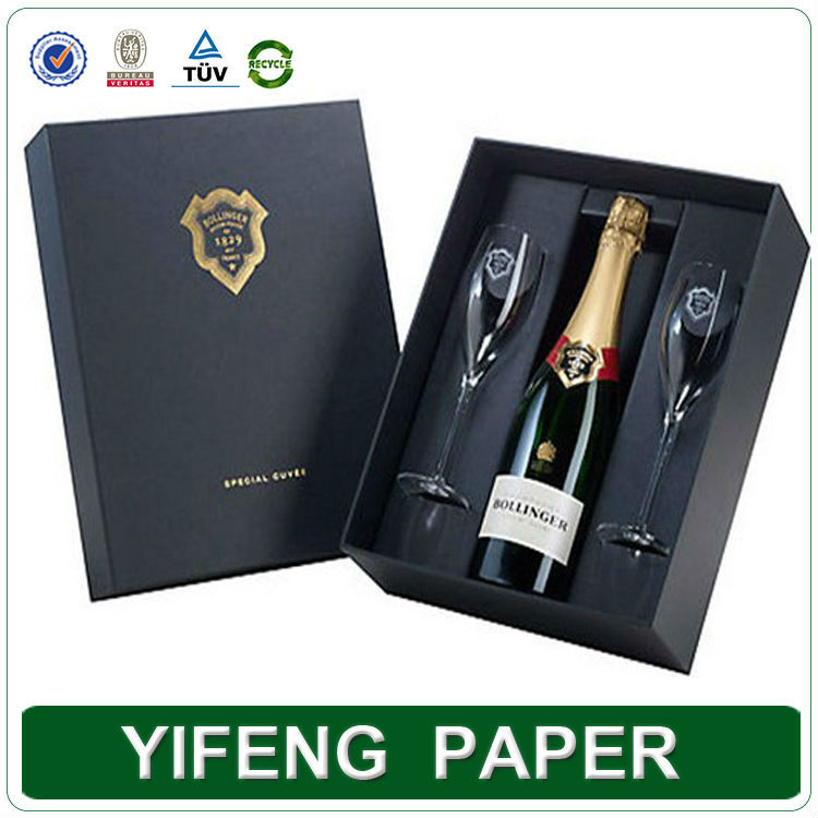 foam insert with satin Champagne gift box