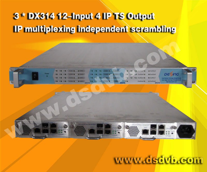 DVB digital IP multiplexer IP scrambler and IP modulator, View IP800