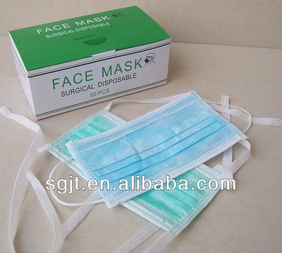 医療用3層イヤループを持つ不織布使い捨てフェイスマスク仕入れ・メーカー・工場