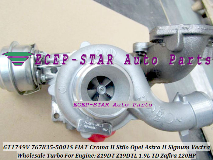GT1749V 767835-5001S 755042-5003S Turbo Turbocharger For FIAT Croma II Stilo Opel Astra H Signum Vectra Zafira Z19DT 1.9L TD 120HP (3)