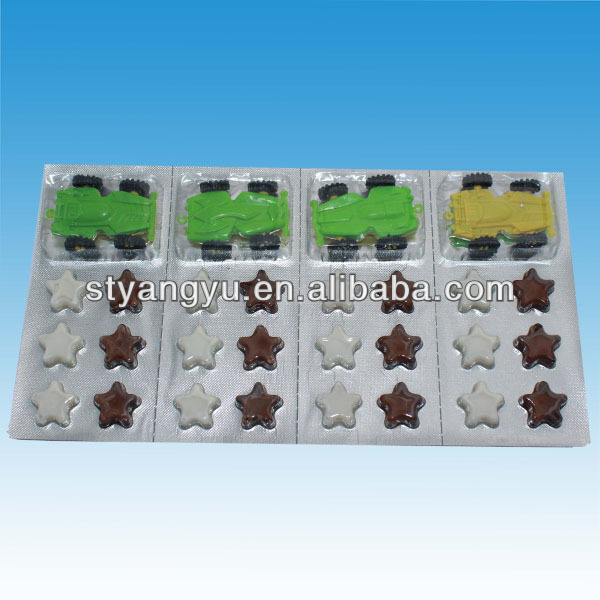 Chocolate Coated Biscuit with Small Toy Car