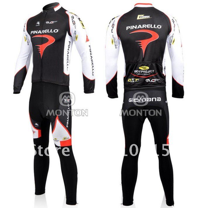 2010 Pinarello team long sleeve cycling jerseys and pants set--2.jpg