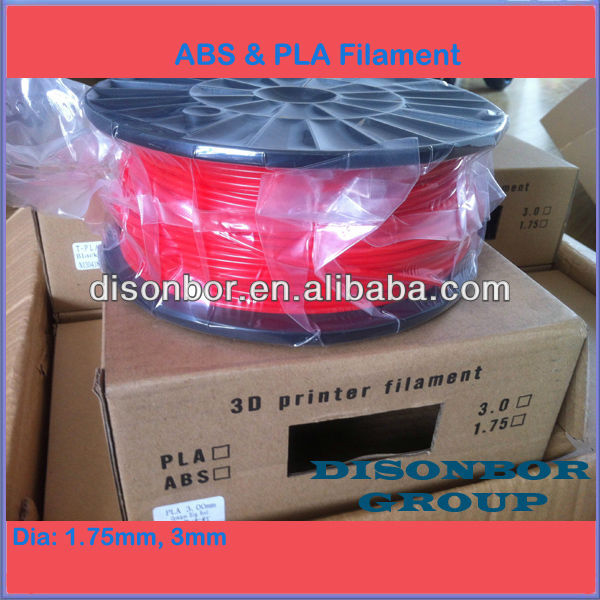 Pla1.75mmのためのフィラメントpla3dプリンタabs1.75mm3mm25色1キロ( 2.2ポンド)/スプール問屋・仕入れ・卸・卸売り