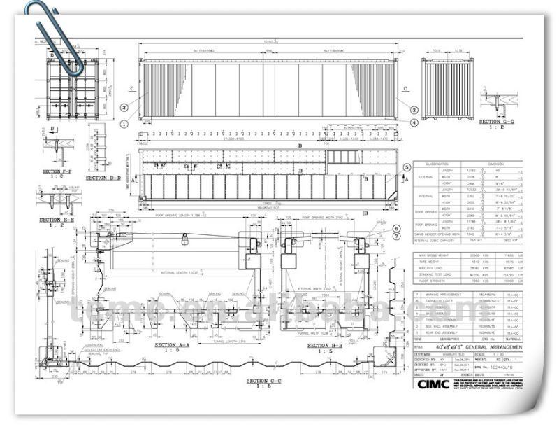 40gp/40dv/d40/40ft Container Steel Dry Cargo Container - Buy 40ft