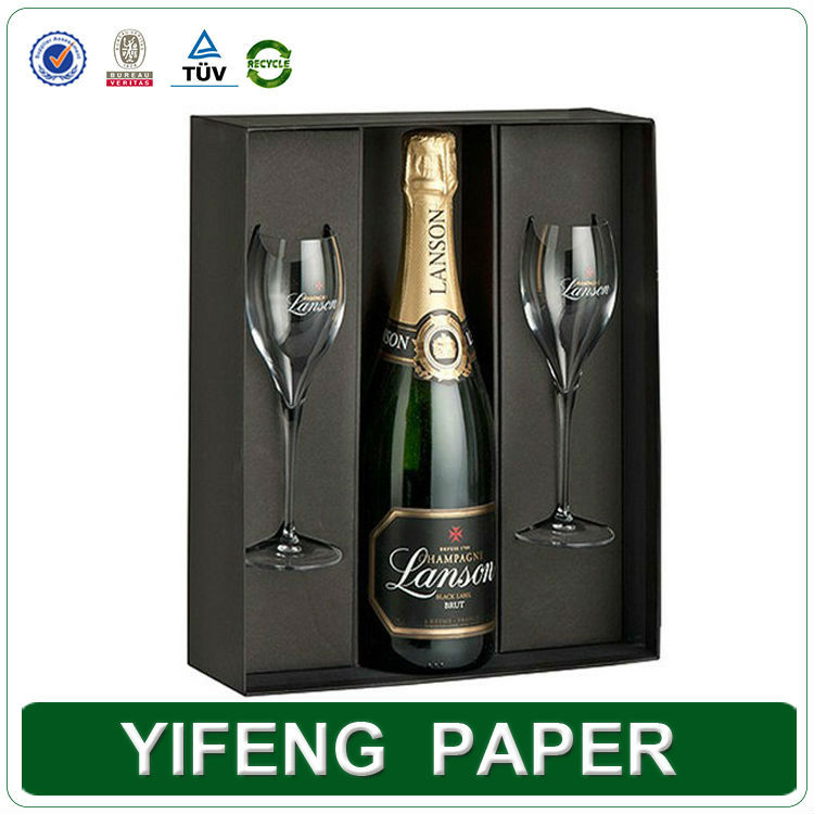 foam insert with satin Champagne gift box