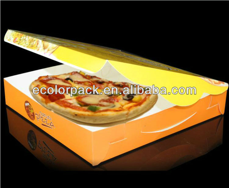 Pass ISO9001:2008, SGS, FDA certificate A grade food paper custom cheap pizza boxes wholesale