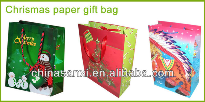 上海を飾るギフトペーパーバッグクリスマスギフト紙袋仕入れ・メーカー・工場
