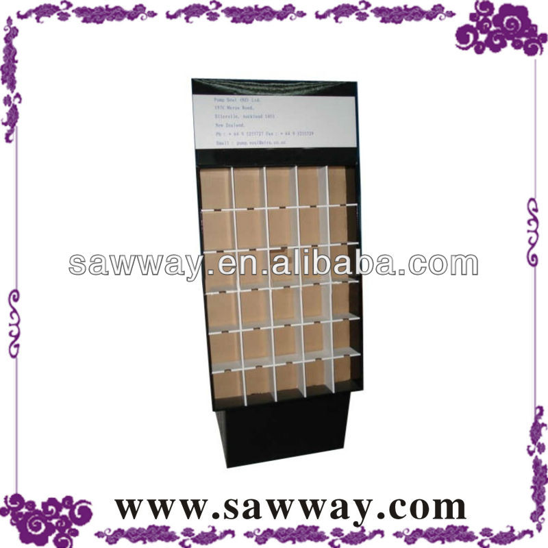 Cardboard Chewing Gum Corrugated Display Stand Paper Chewing Gum Display