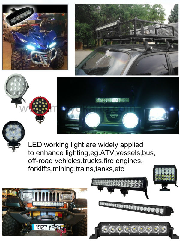 ledクリー族led作業用照明30w12ボルトジープのための仕事の照明を導いた、 トラック、 suv、 atv、 4x4のオフロード、 muchineヘビーデューティー問屋・仕入れ・卸・卸売り