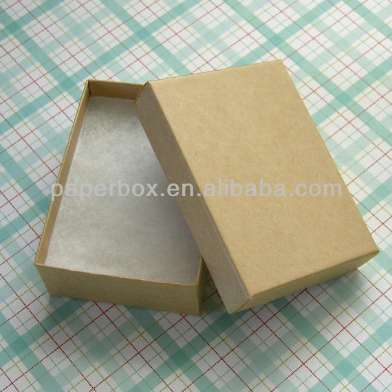 uncoated matte black color cotton filled jewelry packing box