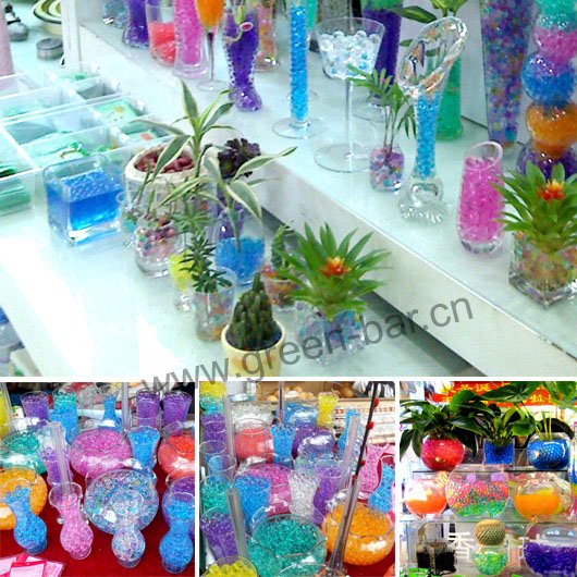 colorful crystal bead for wedding centerpieces