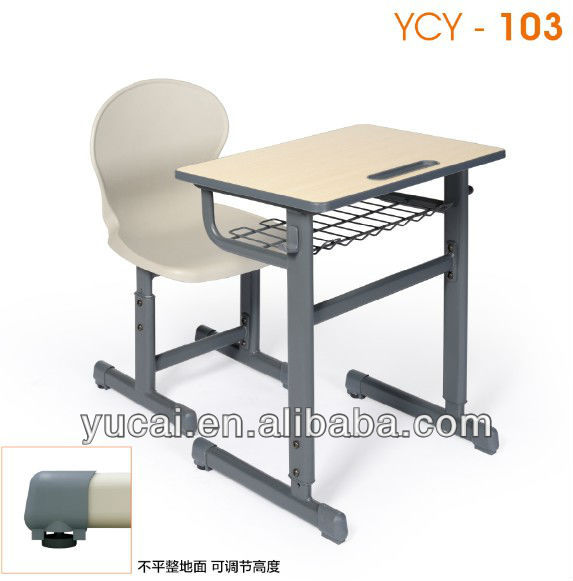 安い金属の学校の生徒の机と椅子販売のための添付仕入れ・メーカー・工場