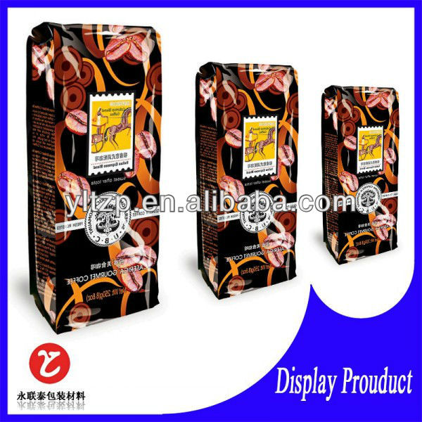side gusset seal custom printing laminated plastic tea bag for tea 300g