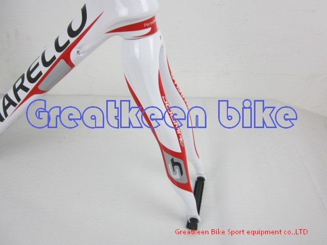 in stock ! size 50/52/54/56/58cm Pinarello  60.1 - 2012 aero white red silver  Road Bicycle Frame+fork+seatpost+clamp+headset