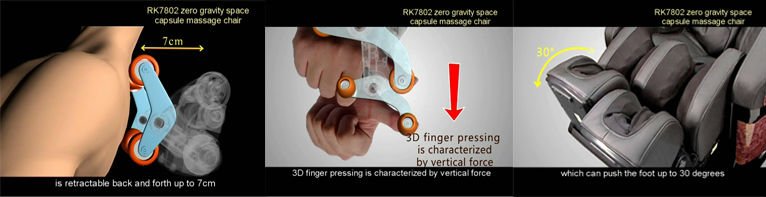 RK7802 zero gravity space capsule massage chair