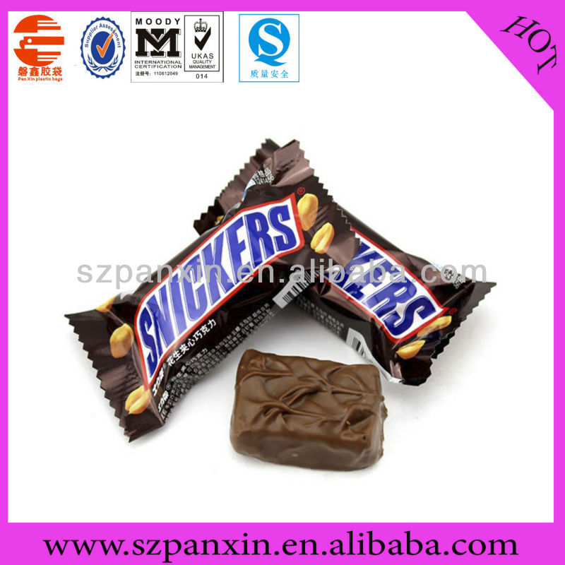 Healthy Food chocolate bar printed packing bag