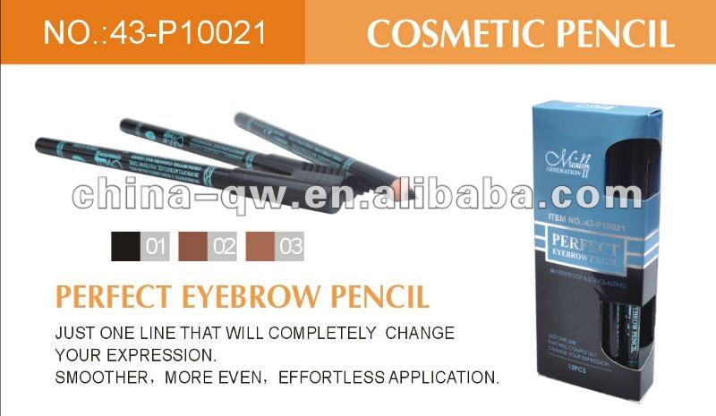 高品質の木製の鉛筆menowp10021アイブロウペンシルbrusher付きキャップ問屋・仕入れ・卸・卸売り