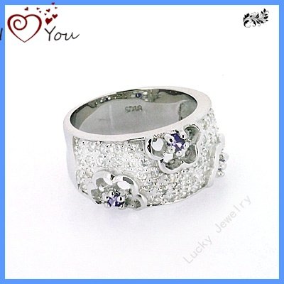 Beaufiful wedding ring 925 sterling silver ring for wedding gold plated 