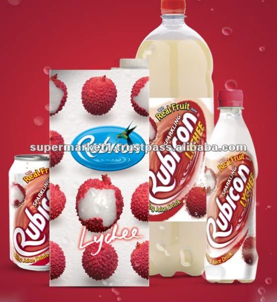 Rubicon Lychee Exotic Soft Drink - 330ml Cans - 24x = 1 Case