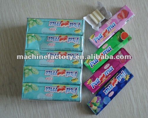 Professional chewing gums stick packaging machines