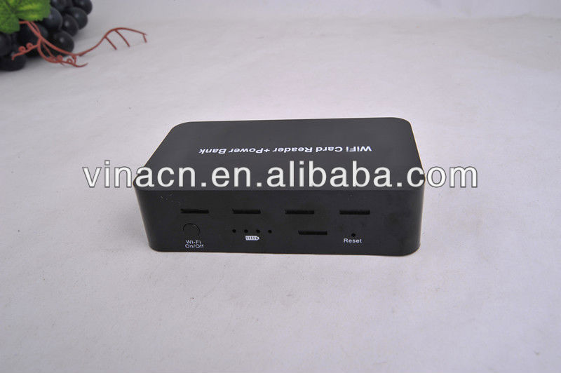 新しい製品ワイヤレス2013付カードリーダパワーバンク/iphone用5カードリーダー問屋・仕入れ・卸・卸売り