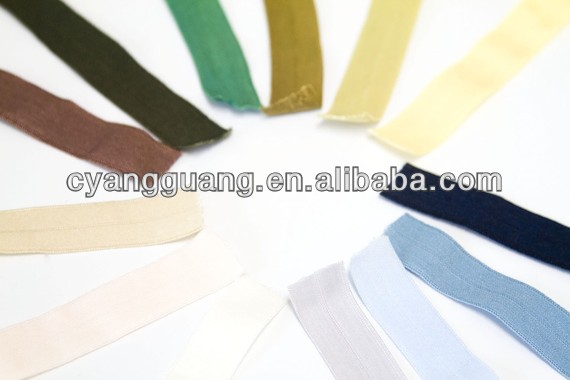 Cocoa powder fold over elastic trim