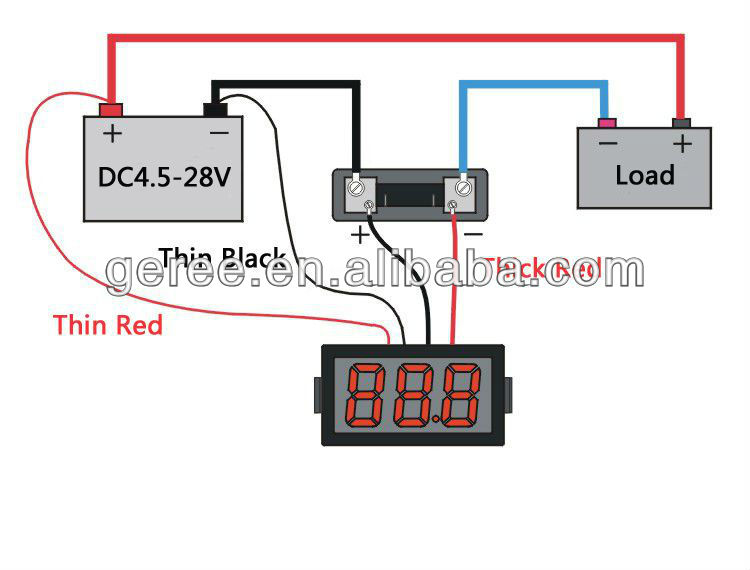 赤色leddc12v/24v0-50a電流計問屋・仕入れ・卸・卸売り