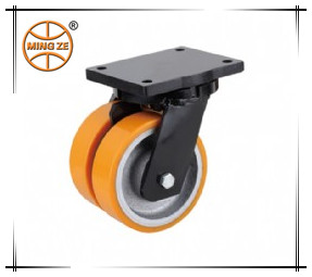 heavy duty twin wheel caster and wheel