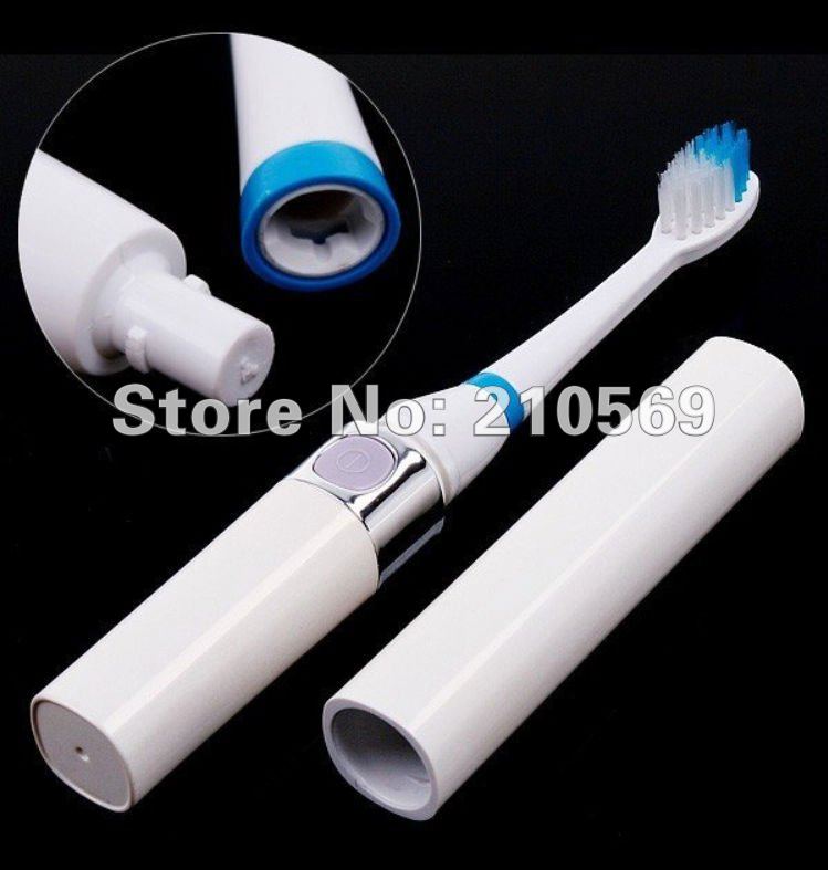 2012 new Free shipping Sonic Electric Toothbrush Tooth Massager Clean Cleaner with 3 Brush Heads red/white/Black/pink#17