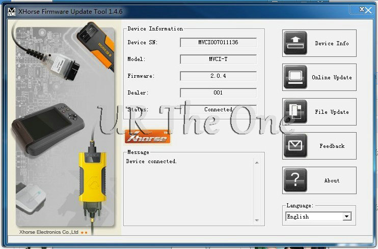 diagnostic interface firmware mini vci j2534